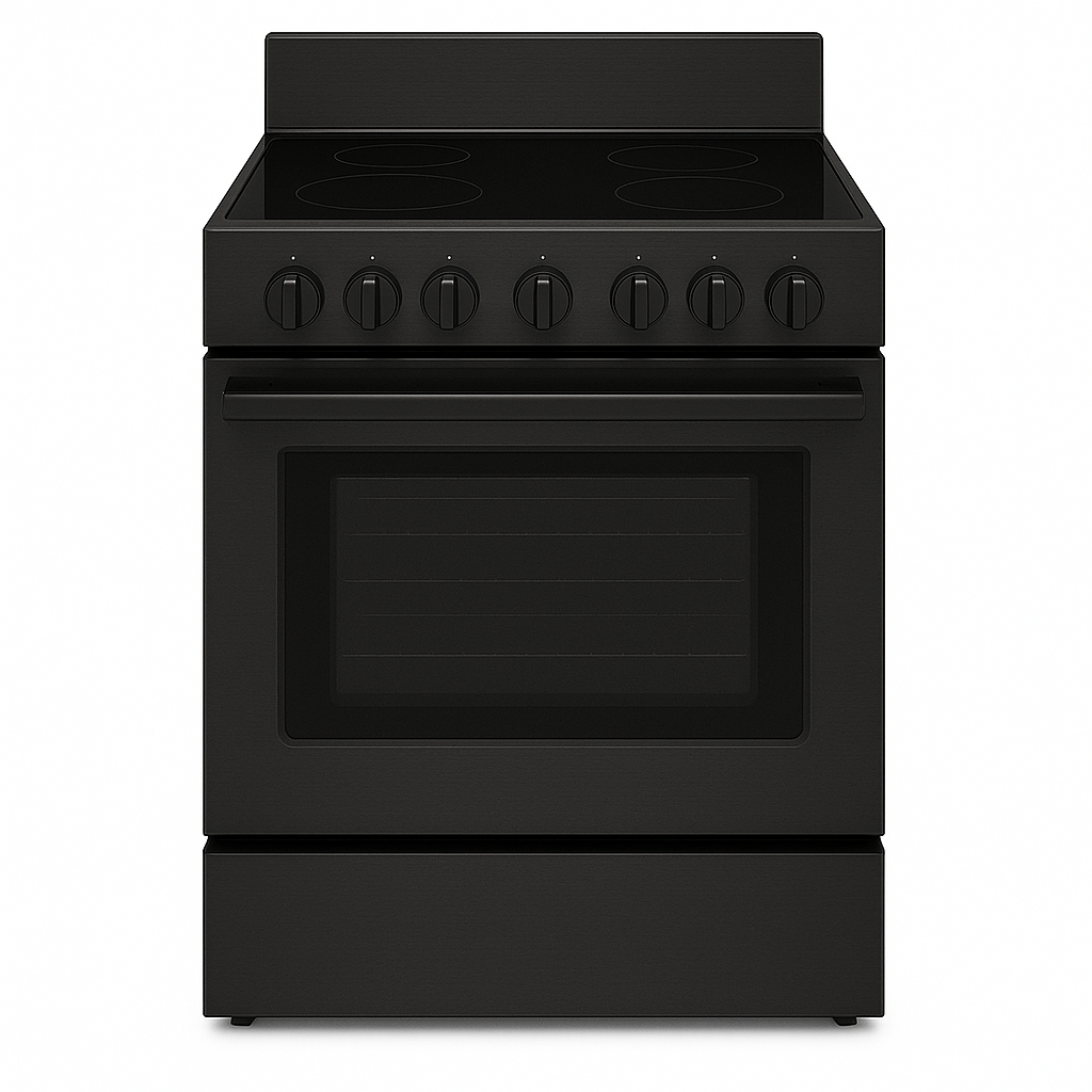 Black Stainless Steel Electric Range