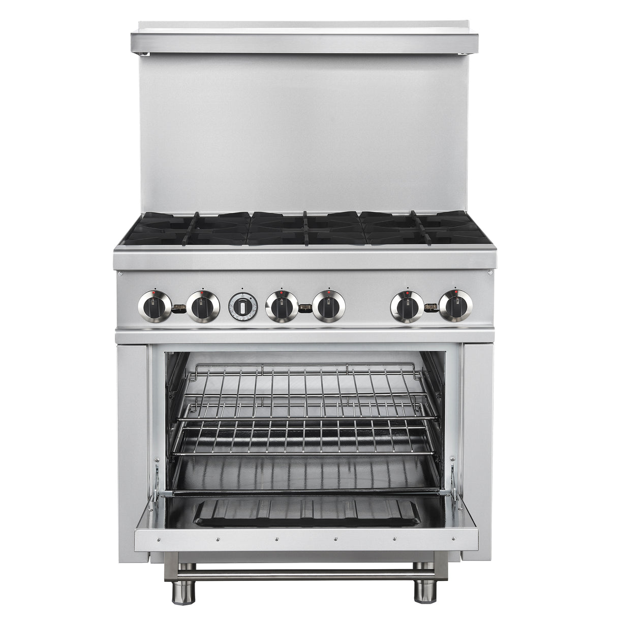 Commercial-Gas-Range_FCMGR0093-36_Front-Opened_2025-08-19