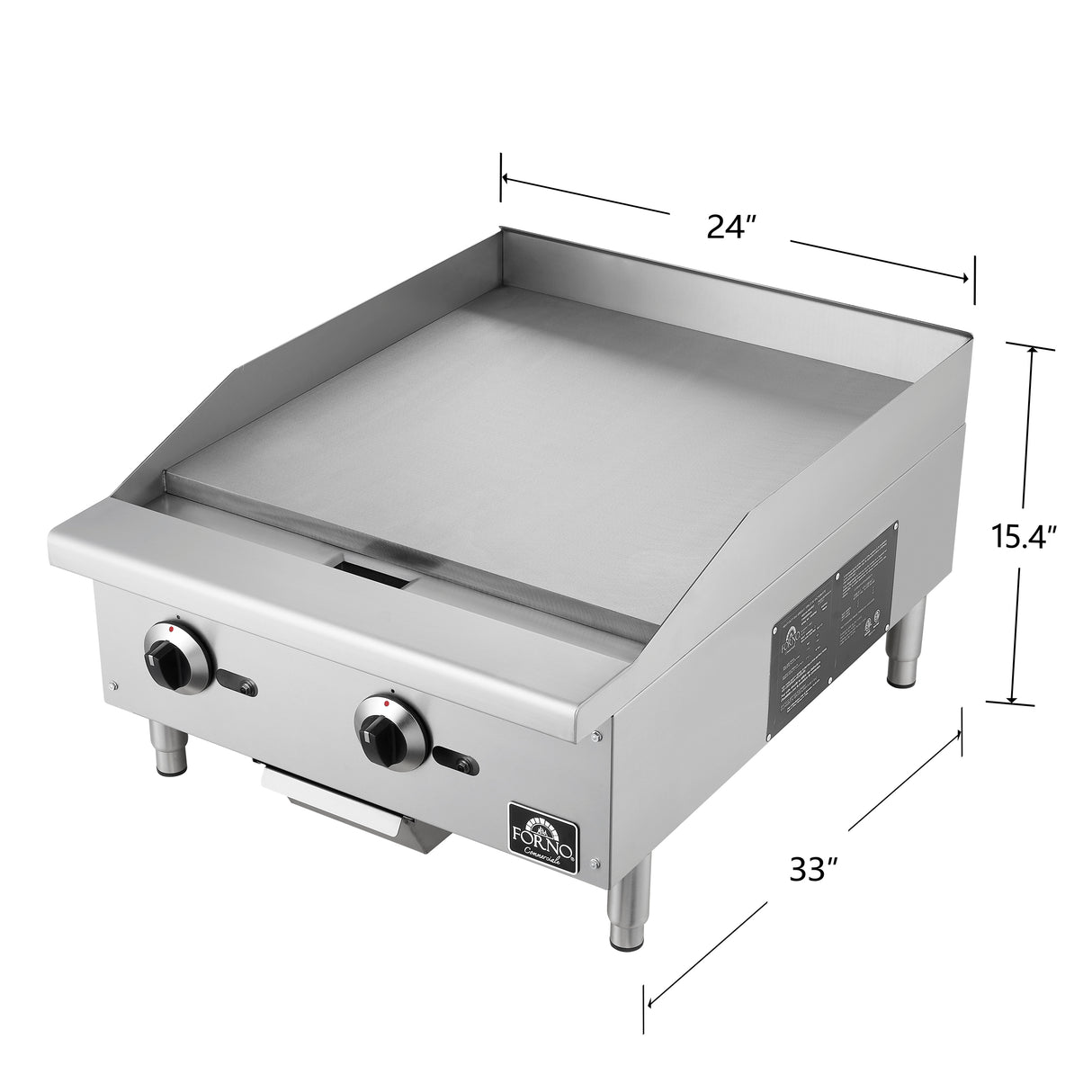 Commercial_Gas-Griddle_FCMGG0055-24_Dimension_2025-08-22