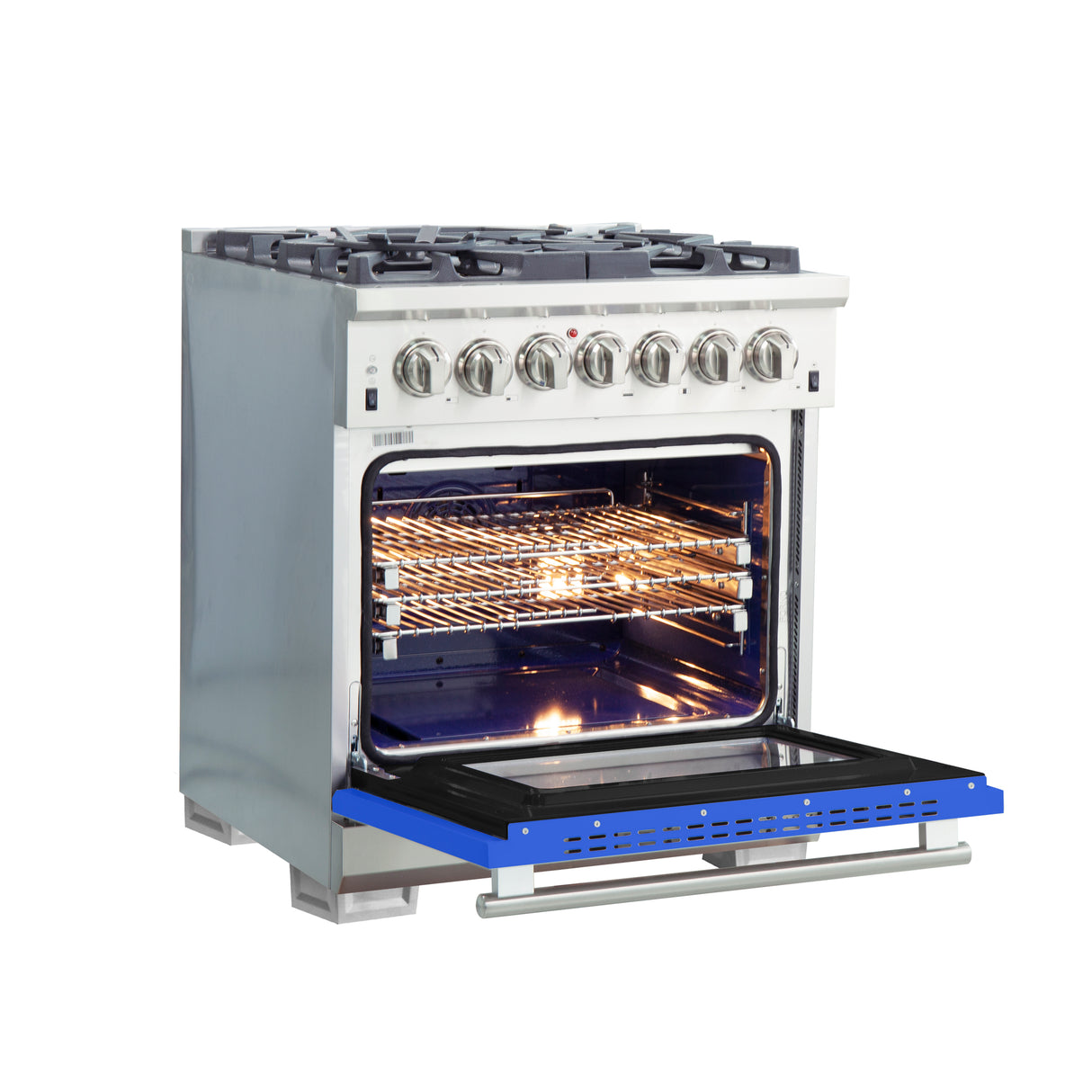 Dual-Fuel_FFSGS6187-30BLU_angle-open-blue-door