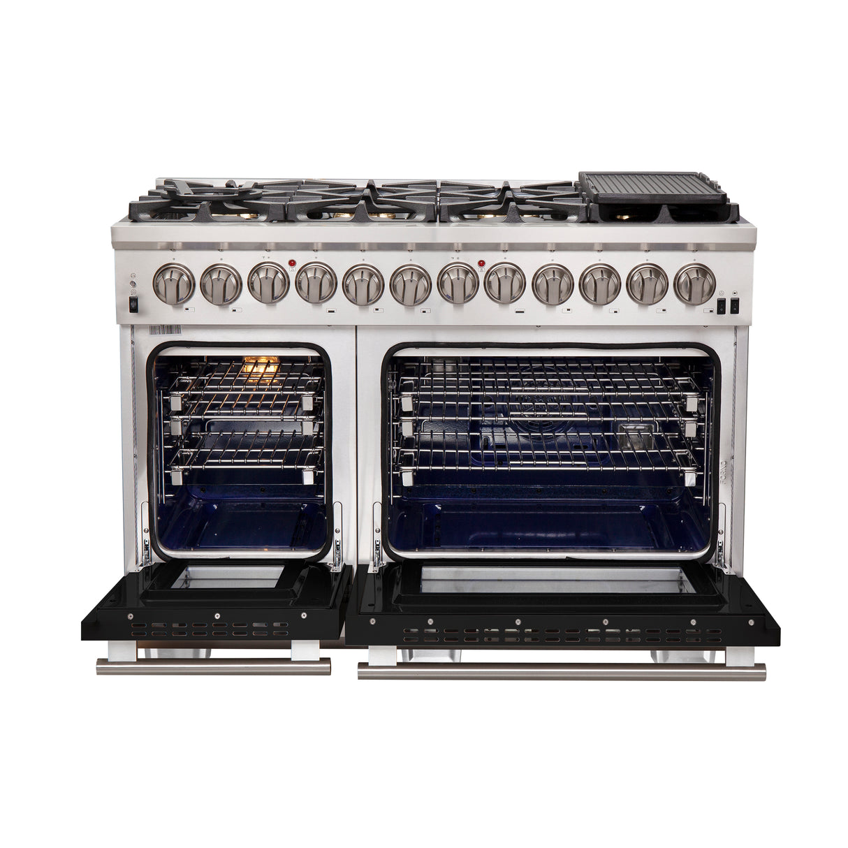 Dual-Fuel_FFSGS6187-48BLK_Front-Opened_2025-08-07