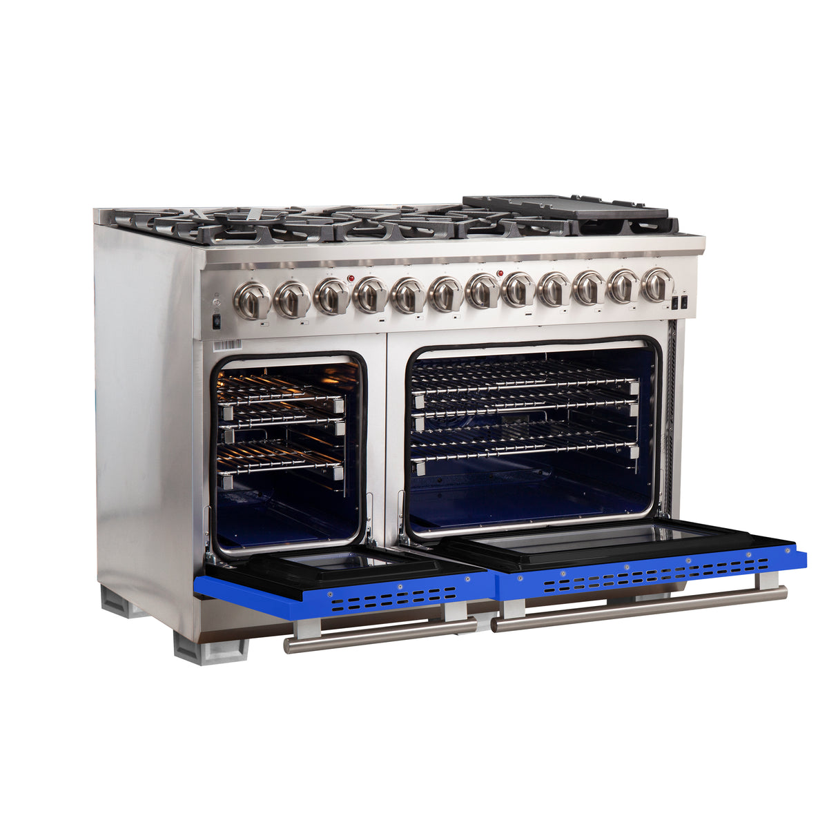 Dual-Fuel_FFSGS6187-48BLU_angle-open-blue-door