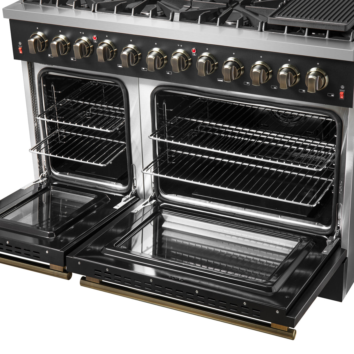 Dual_Fuel_FFSGS6156-48BLK_V1_Right_Angle_Oven_RAcks_2024-12-11