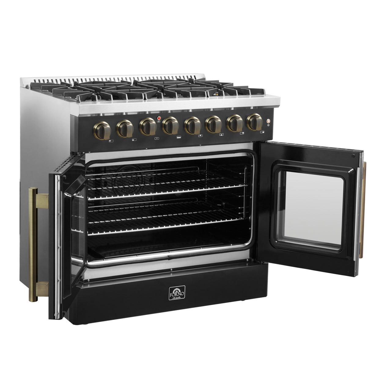 Dual_Fuel_FFSGS6356-36BLK_V1_Left_Angle_Door_Open_2024-02-03