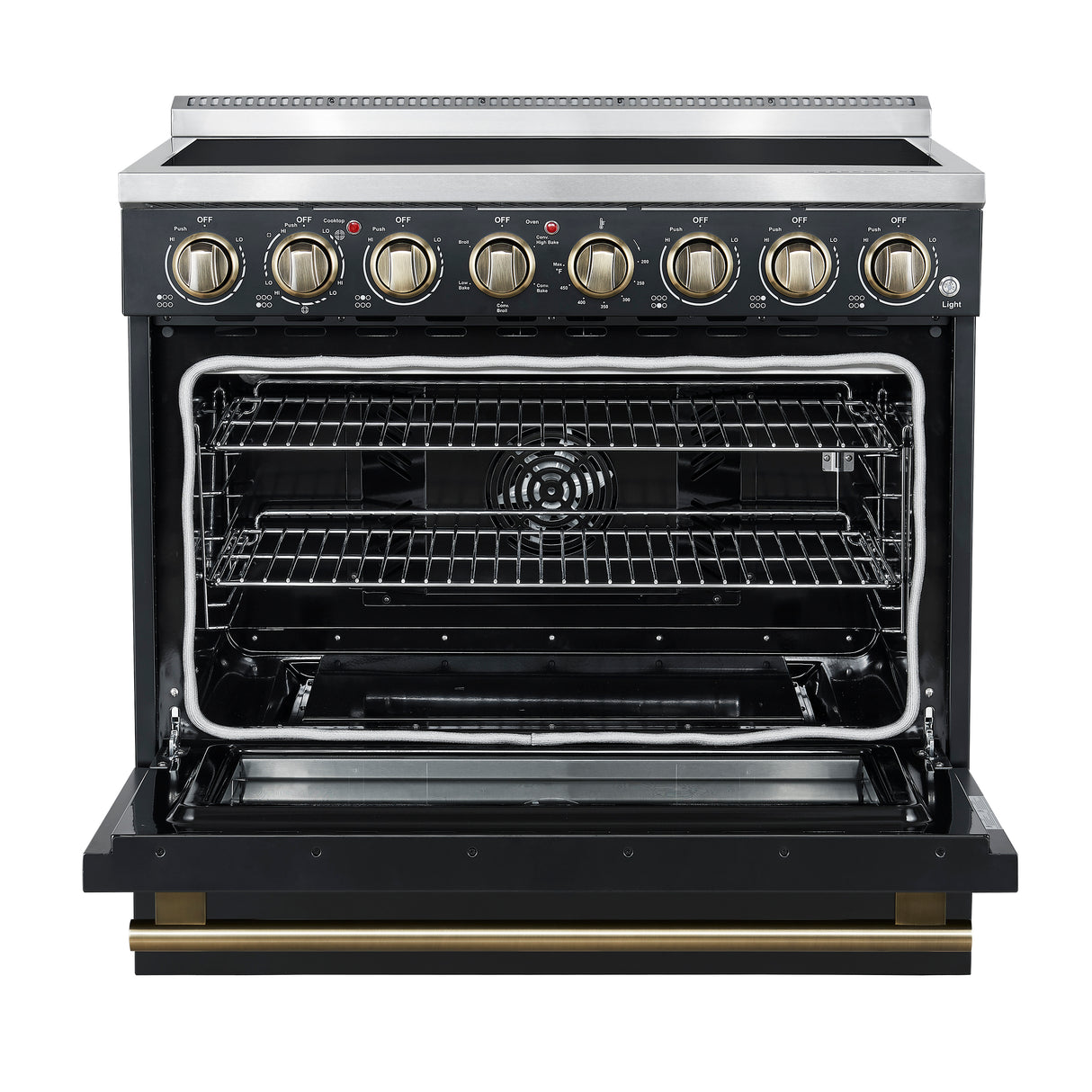 Electric-Range_FFSEL6011-36BLK_V1_2_Front-Door-Open_04-03-2025