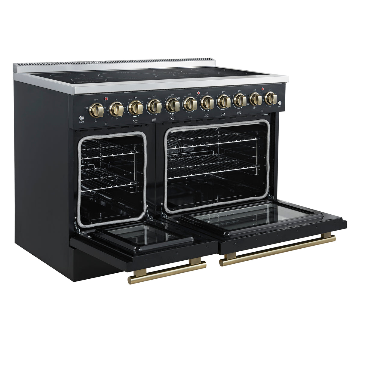 Electric-Range_FFSEL6011-48BLK_Left-Angle-Opened_2025-07-28