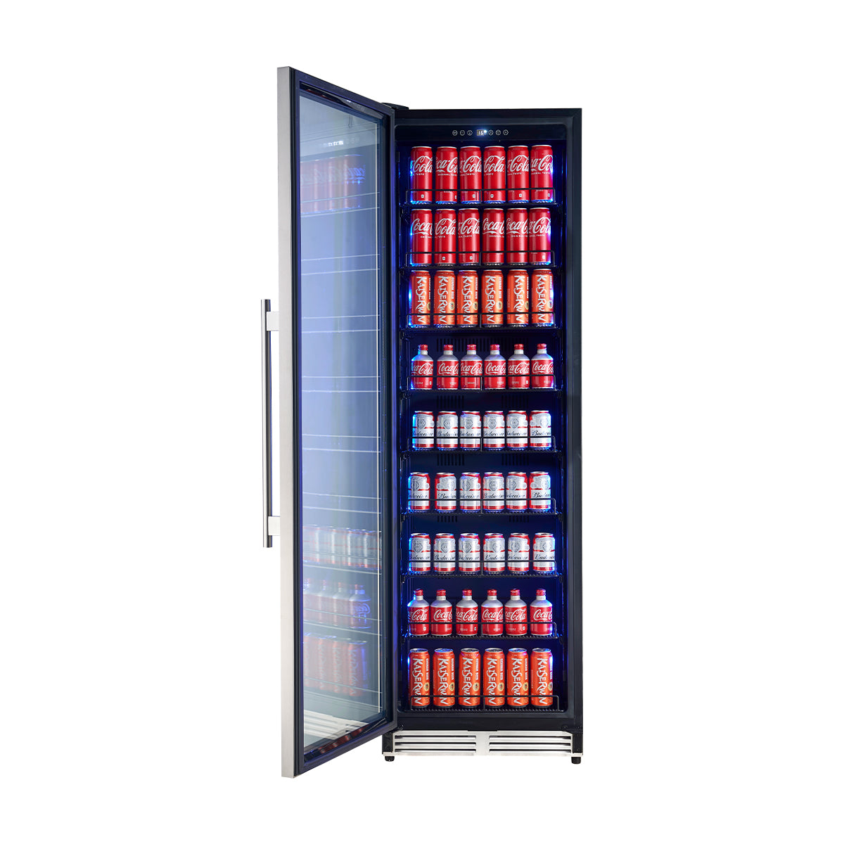 FBCBI6703-24S-Beverage Cooler-Font-Open Door with Beverage