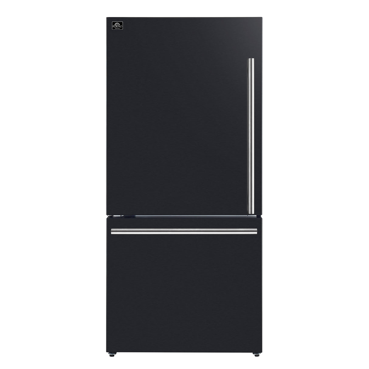 FFFFD1786-31BLK_FFFFD1787-60BLK-forno-milano-black-fridge-front_1