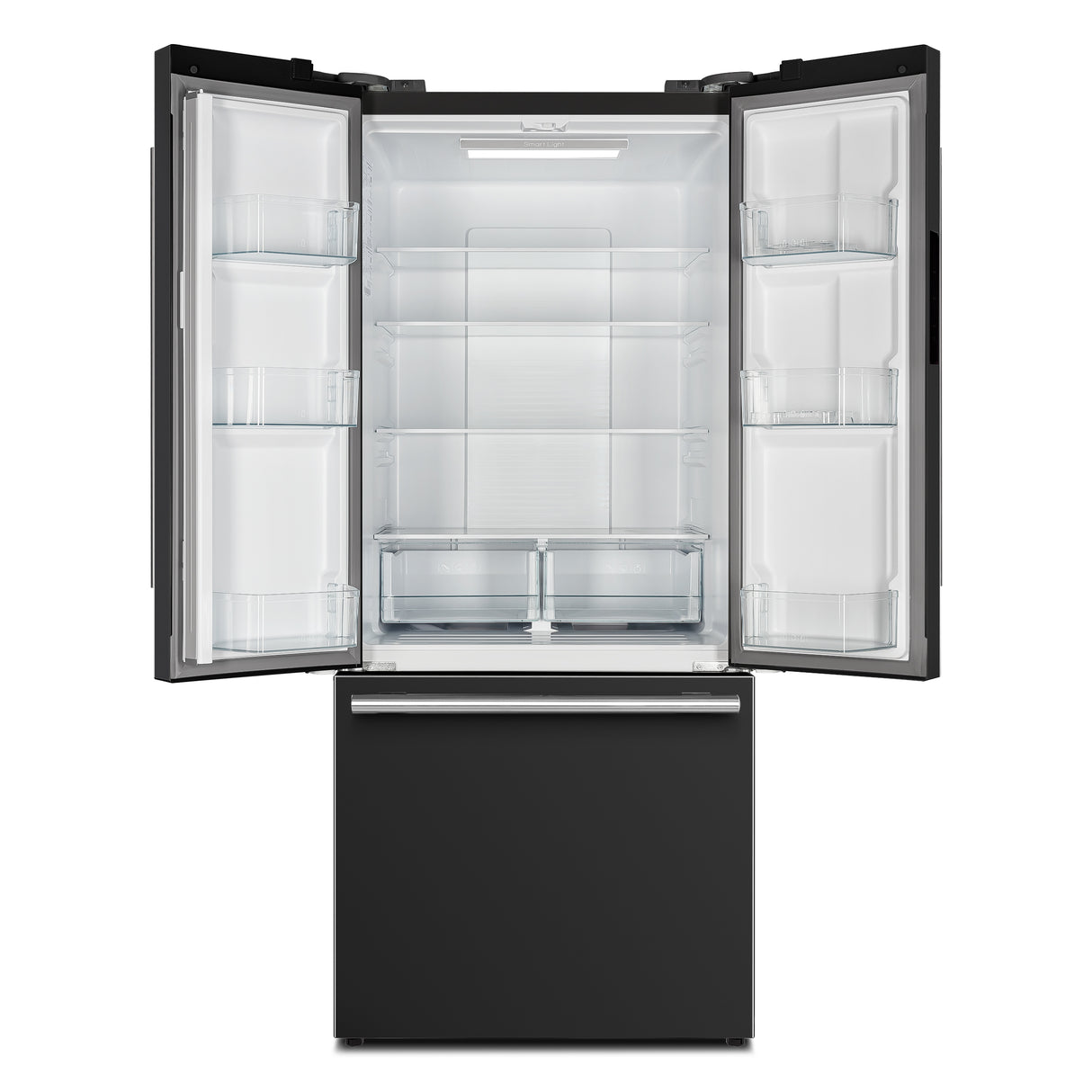 FFFFD1974-31BLK-French-Doors-Refrigerator-Open-Front
