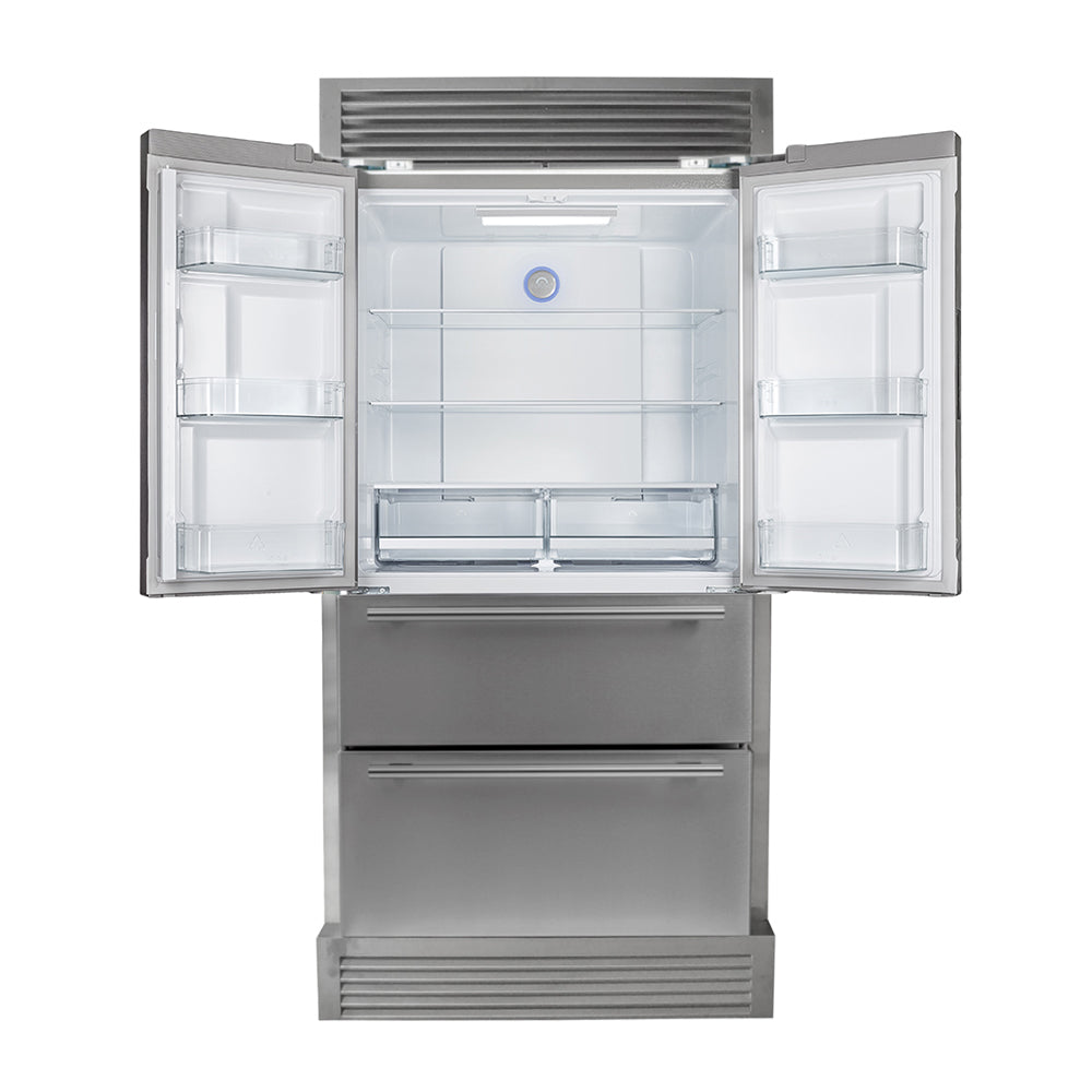 FFRBI1820-40SG-Forno-Moena-Built-In-French-Door-Refrigerator-front-open