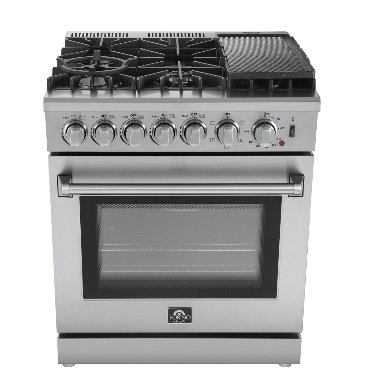 FFSGS6196-30 Forno Lazio Stainless Steel Dual Fuel Range