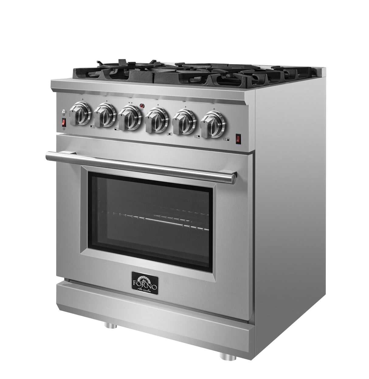 FFSGS6239-30 Forno Massimo Freestanding Gas Range Pro Style Handle