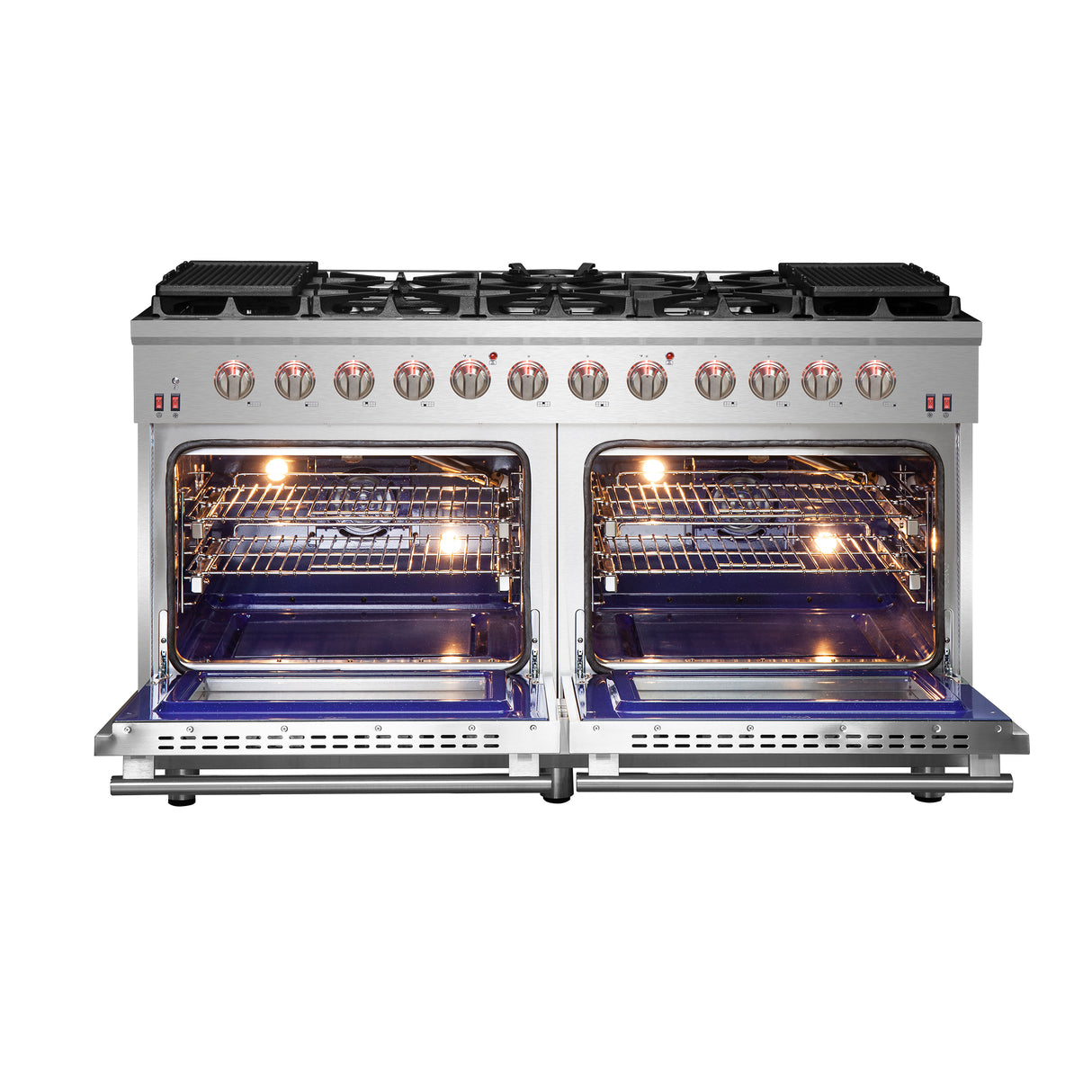 FFSGS6239-60-Forno-Massimo-Double-Oven-Gas-Range-Blue-Enamel-Interiors