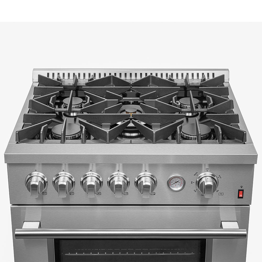 FFSGS6274-30-Giovanni-30-inch-Freestanding-Gas-Range-Top-View