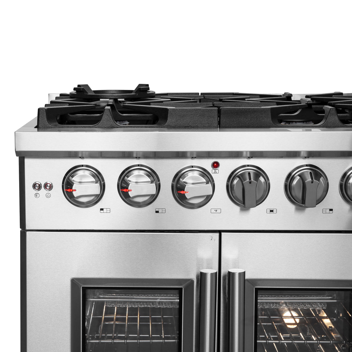 FFSGS6439-30 Forno Massimo French Door Gas Range Illuminated Control Knobs