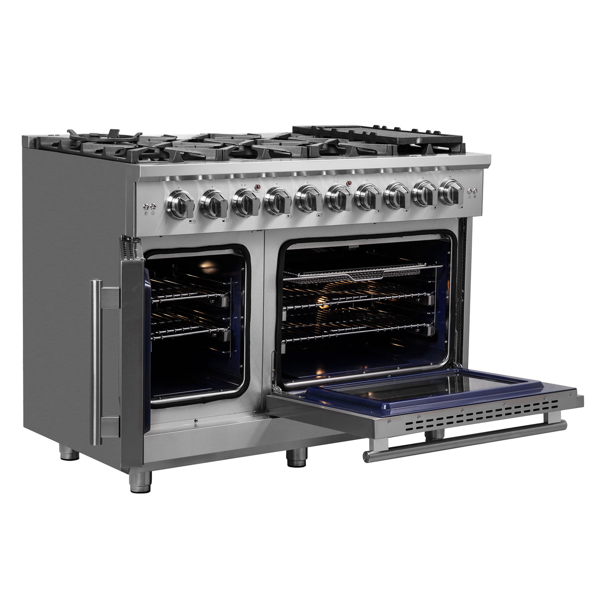 FFSGS6439-48 Forno Massimo French Door Gas Range Swing Oven Door