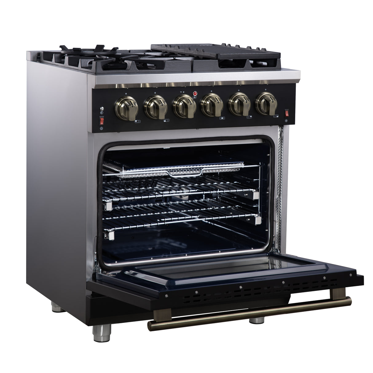 Gas-Range_FFSGS6239-30BLK_Left-Angle-Opened_2025-07-25