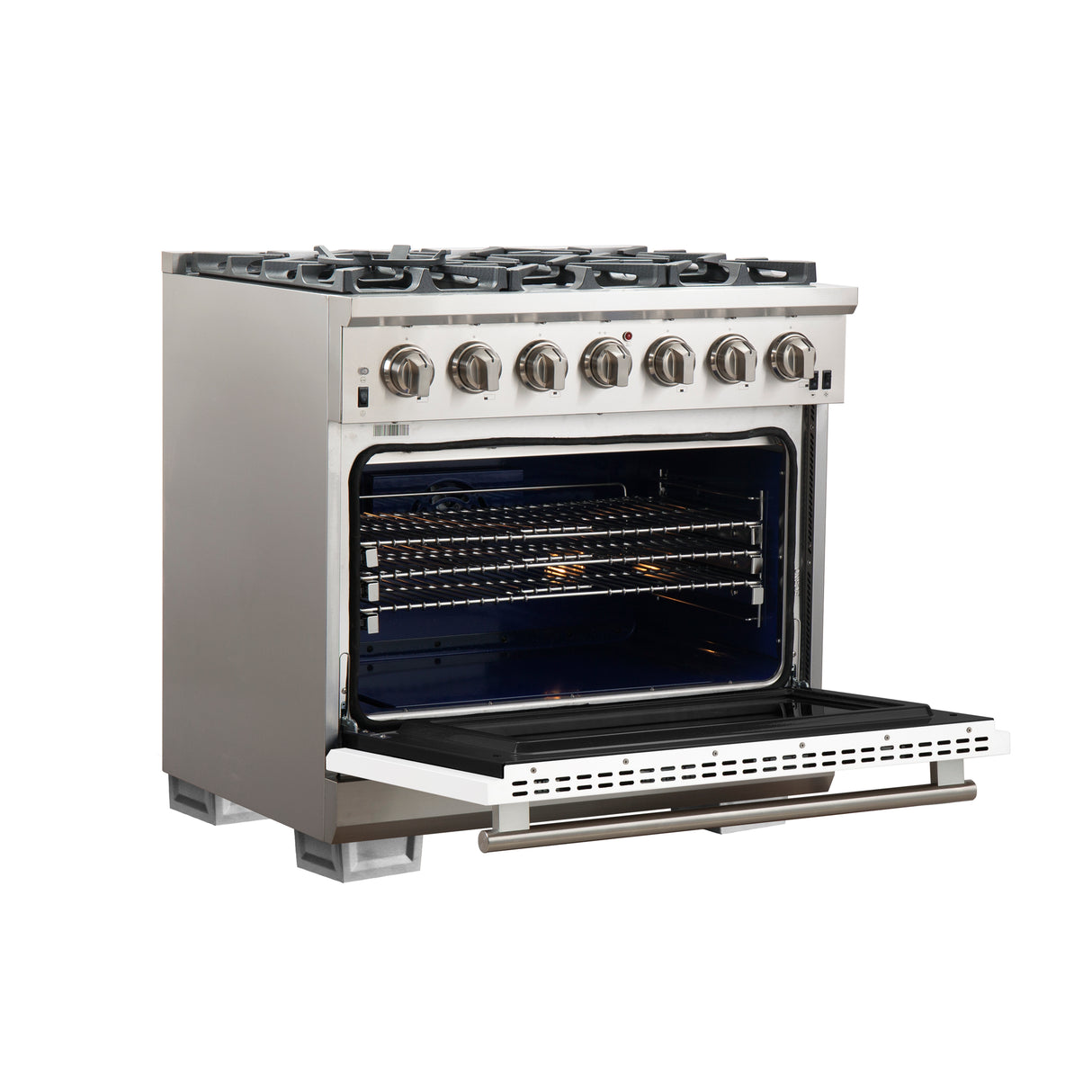 Gas-Range_FFSGS6260-36WHT_angle-open-white-door_2025-10-17