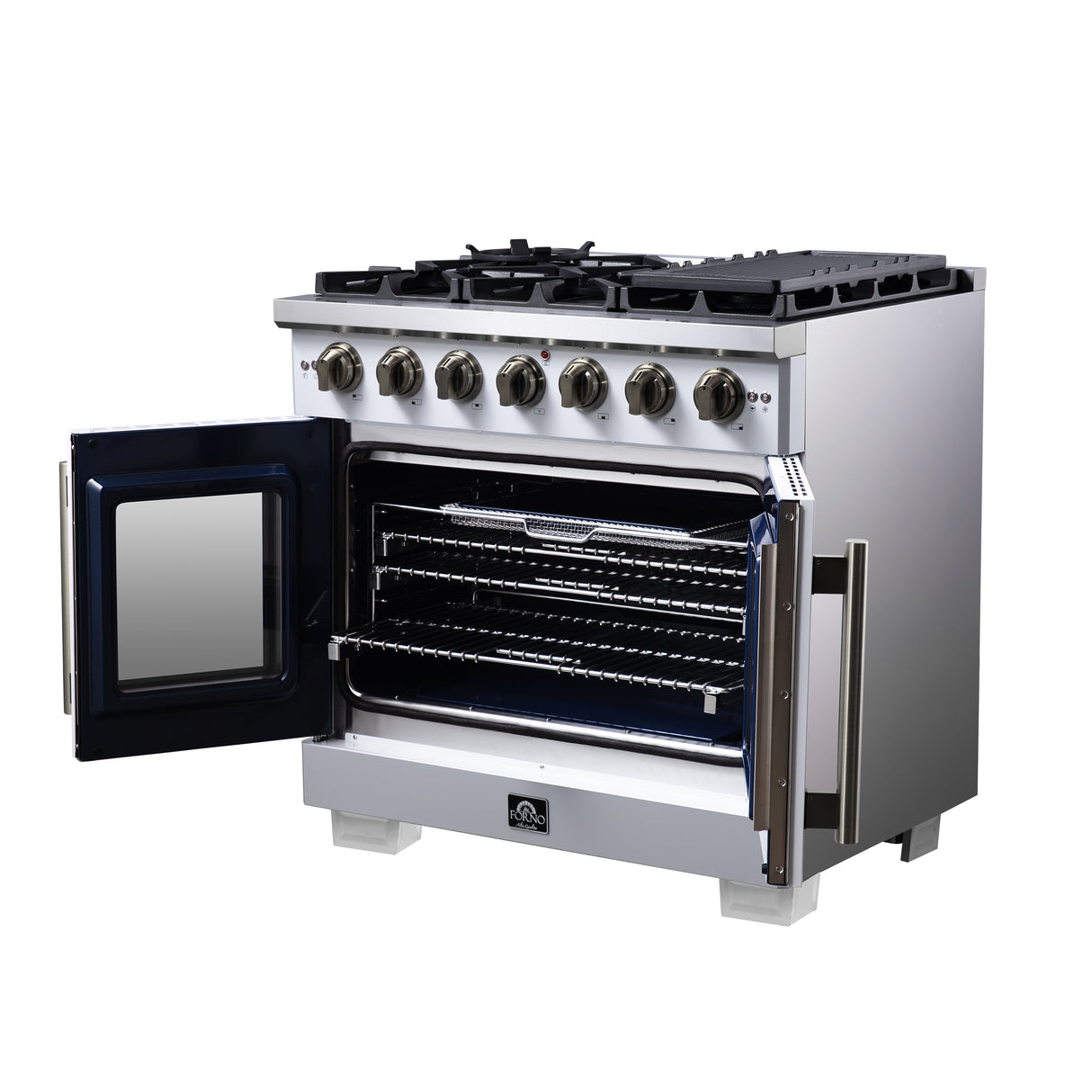 Gas-Range_FFSGS6460-36WHT_Right-Angle-Opened_2025-08-04