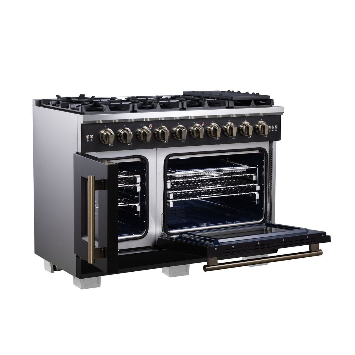 Gas-Range_FFSGS6460-48BLK_Left-Side-Opened_2025-08-04