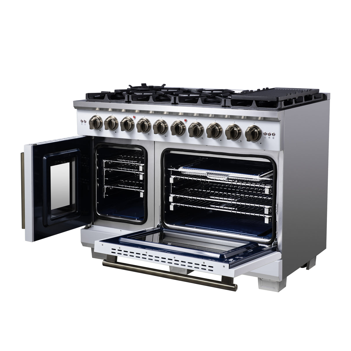 Gas-Range_FFSGS6460-48WHT_Right-Angle-Opened_2025-08-04