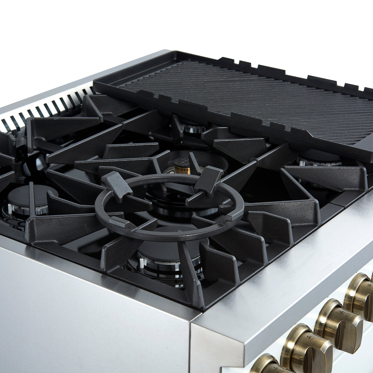 Gas_Range_FFSGS6274-30WHT_V1_Left_Angle_Cooktop_Wok_Griddle_2024-12-19