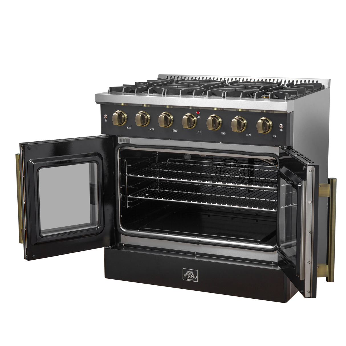 Gas_Range_FFSGS6444-36BLK_V1_Right_Angle_Door_Open_2024-12-02
