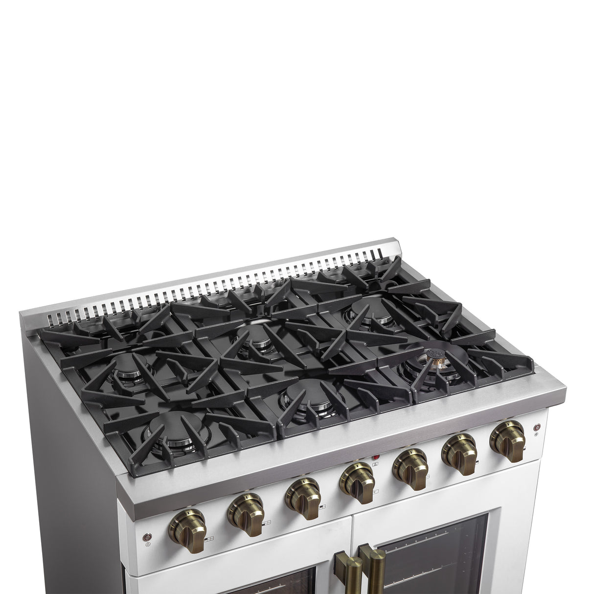 Gas_Range_FFSGS6444-36WHT_V1_Left_Angle_Cooktop_2024-12-13