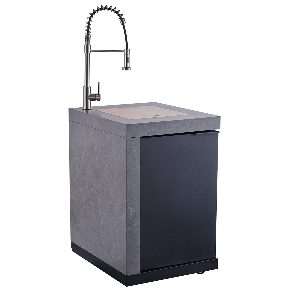 Outdoor_Kitchen_FODKT2544BLK_V1_Sink_Module_Left_Angle_2024-12-05