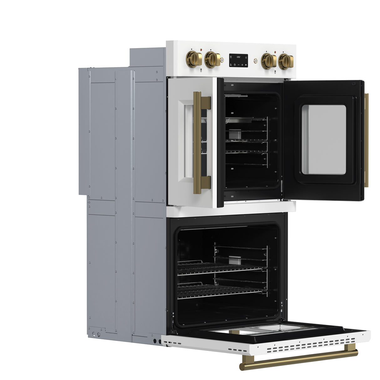 Oven_FBOEL1340-30-WHT_2025-02_Angle_Open