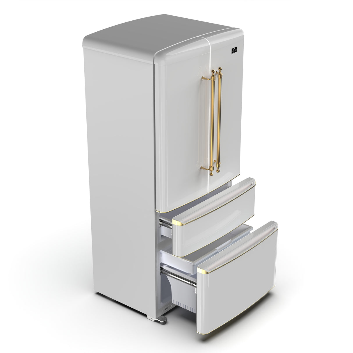 Refrigerator_FFFFD1791-33WHT_V1_Angle_Left_Drawer_Open_2024-10-01