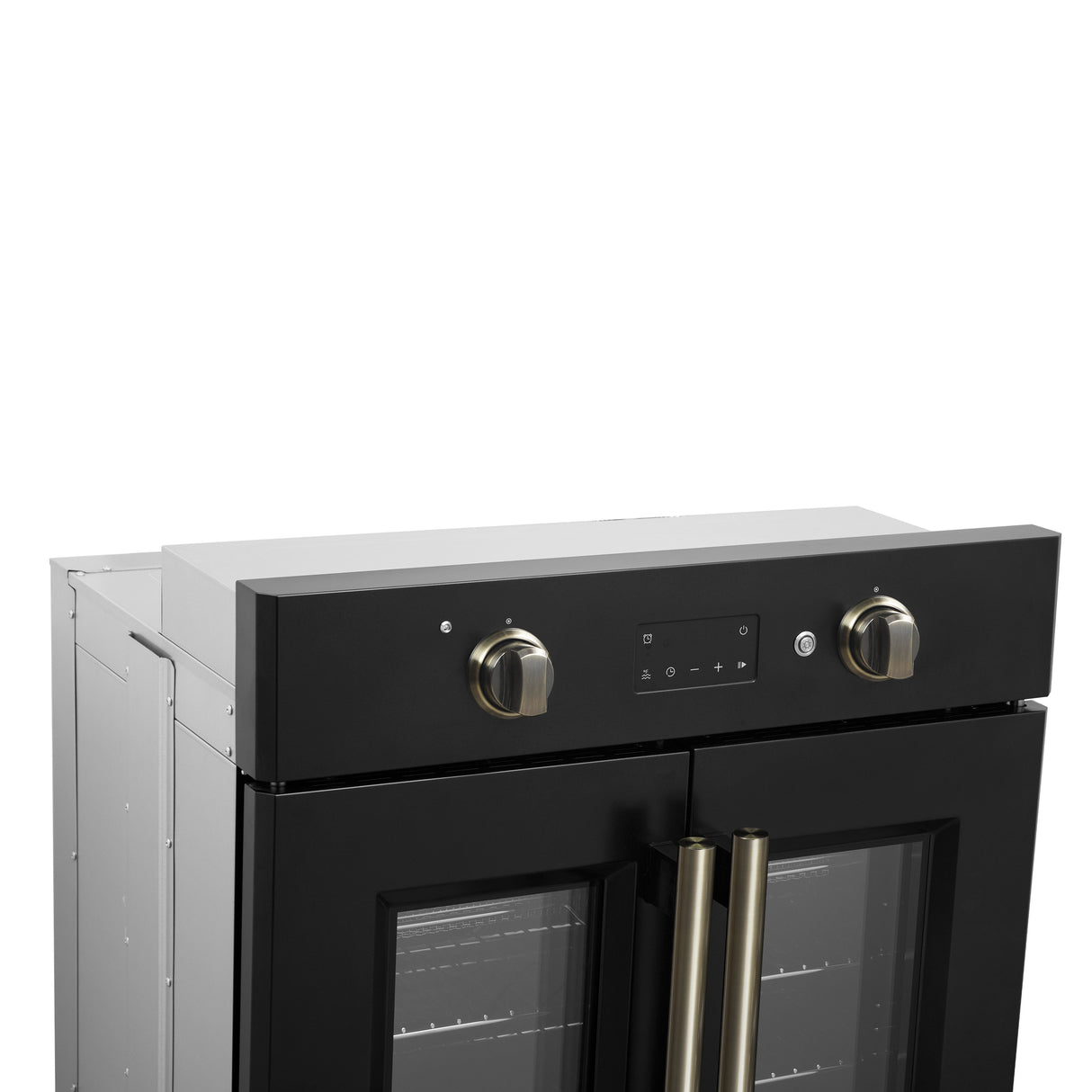 Wall_Oven_FBOEL1333-30BLK_V1_14_Left_Upper_Angle_Oven_Controls_2025-02-14