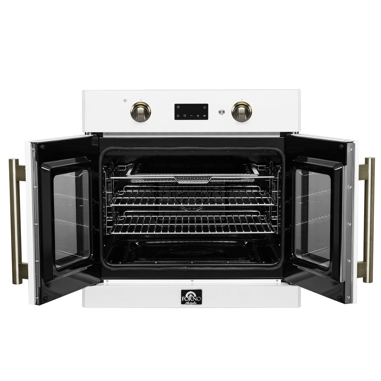 Wall_Oven_FBOEL1333-30WHT_V1_2_Front_Door_Open_2025-02-14