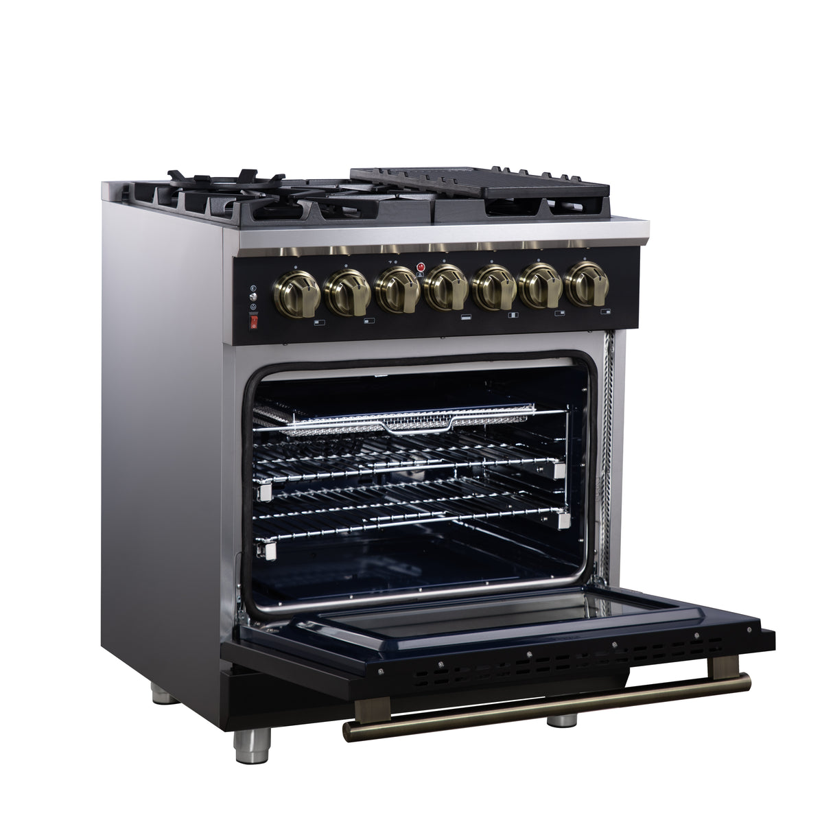 Dual-Fuel_FFSGS6125-30BLK_Left-Angle-Opened_2025-07-24