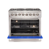 Dual-Fuel_FFSGS6156-36BLU_36BLU_front-open-blue-door_2025-09-26