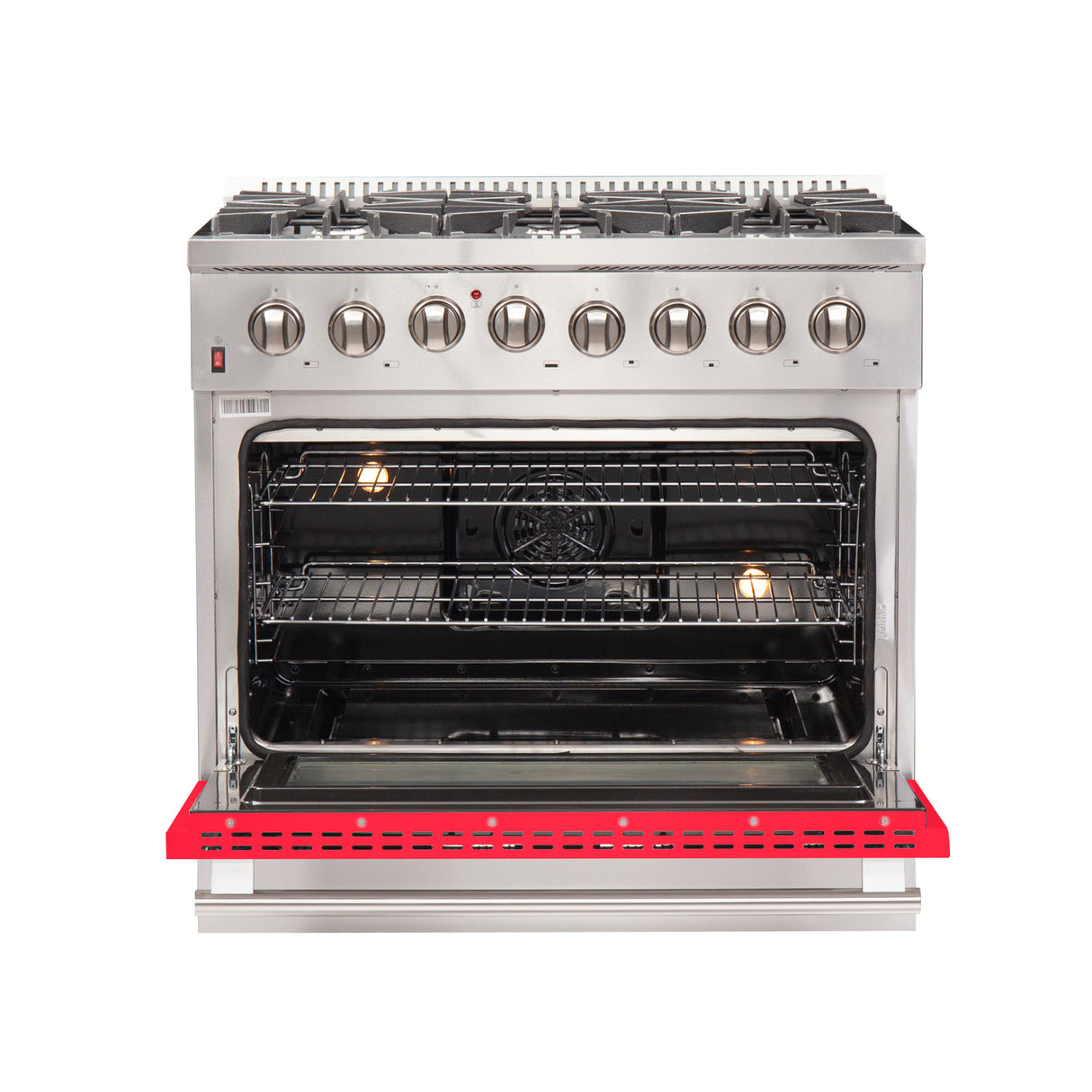 Dual-Fuel_FFSGS6156-36RED_front-open-red-door_2025-09-26