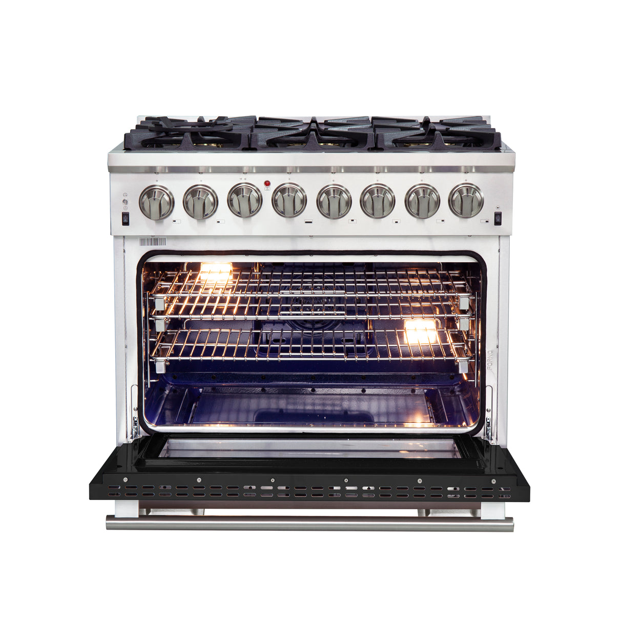 Dual-Fuel_FFSGS6187-36BLK_front-open-black-door