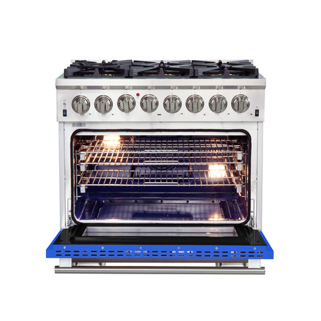 Dual-Fuel_FFSGS6187-36BLU_front-open-blue-door