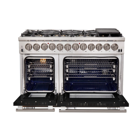 Dual-Fuel_FFSGS6187-48BLK_Front-Opened_2025-08-07
