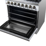 Dual_Fuel_FFSGS6156-36WHT_V1_Right_Angle_Oven_RAcks_2024-12-12