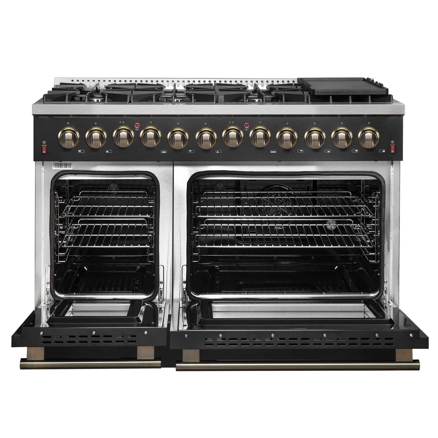 Dual_Fuel_FFSGS6156-48BLK_V1_Front_Door_Open_2024-12-11
