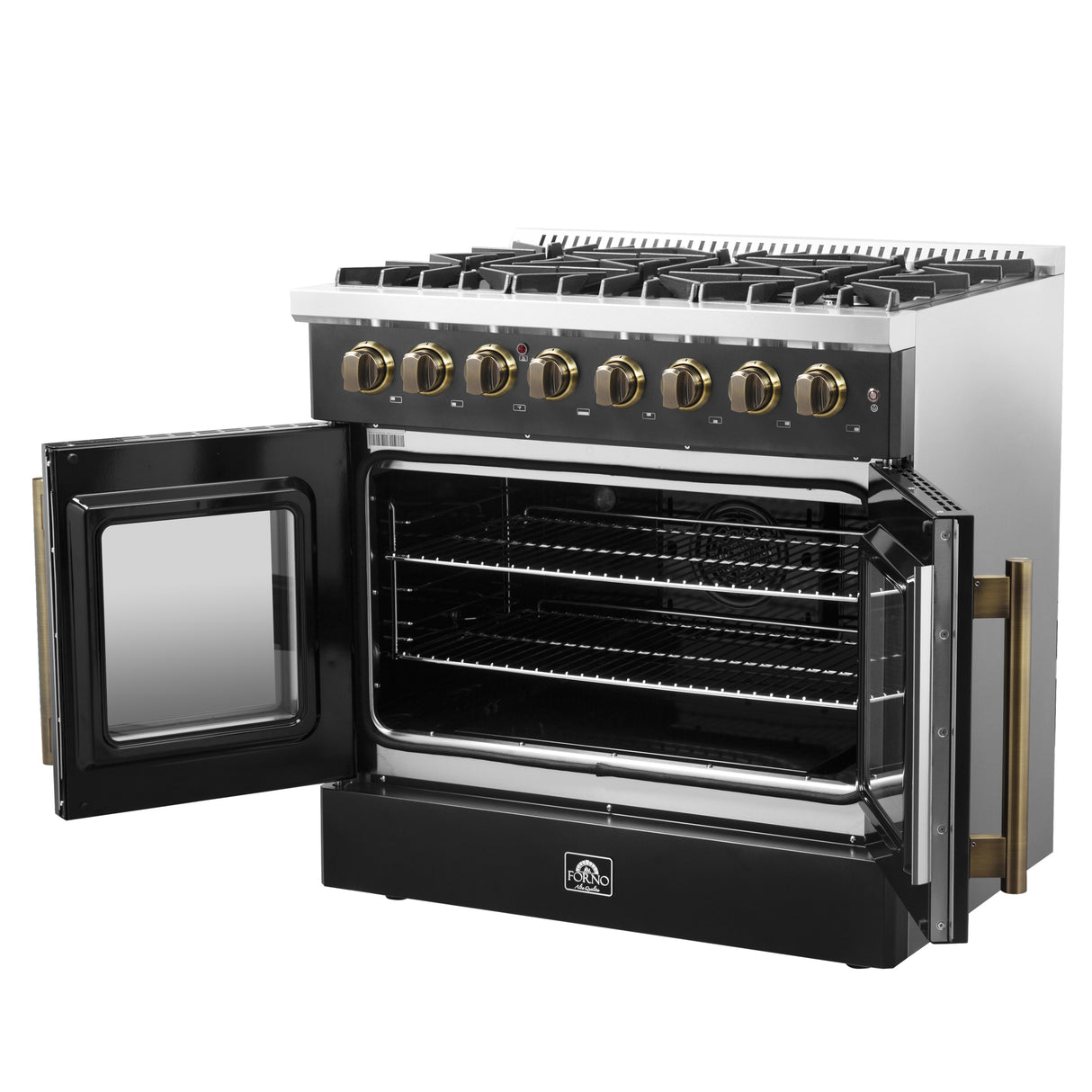Dual_Fuel_FFSGS6356-36BLK_V1_Right_Angle_Door_Open_2024-02-03