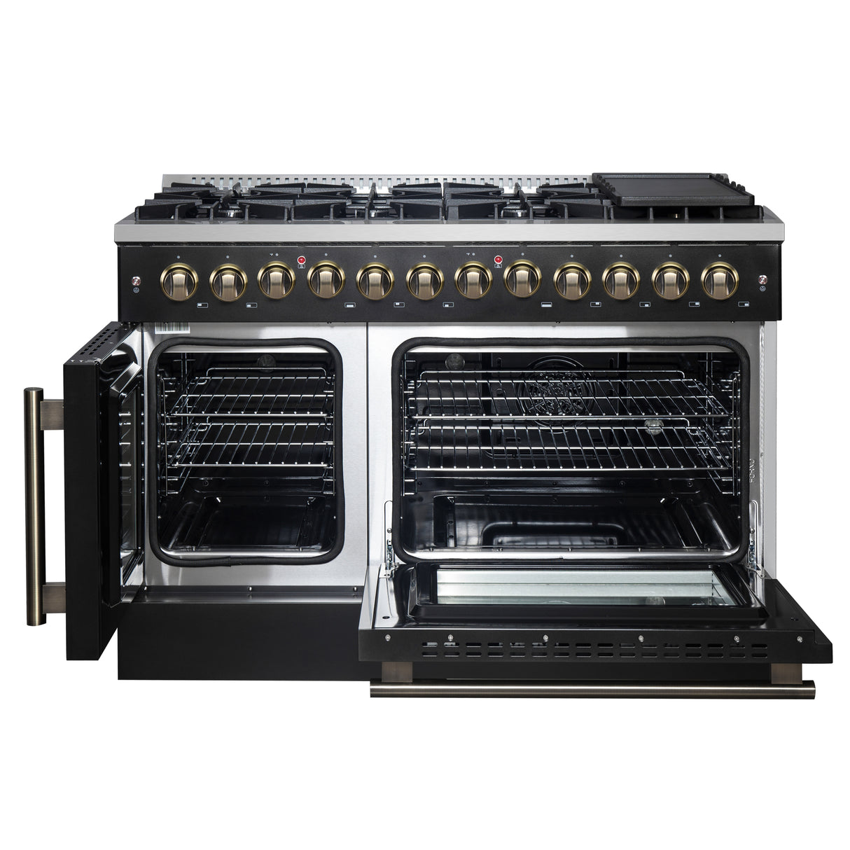 Dual_Fuel_FFSGS6356-48BLK_V1_Front_Door_Open_2024-12-12