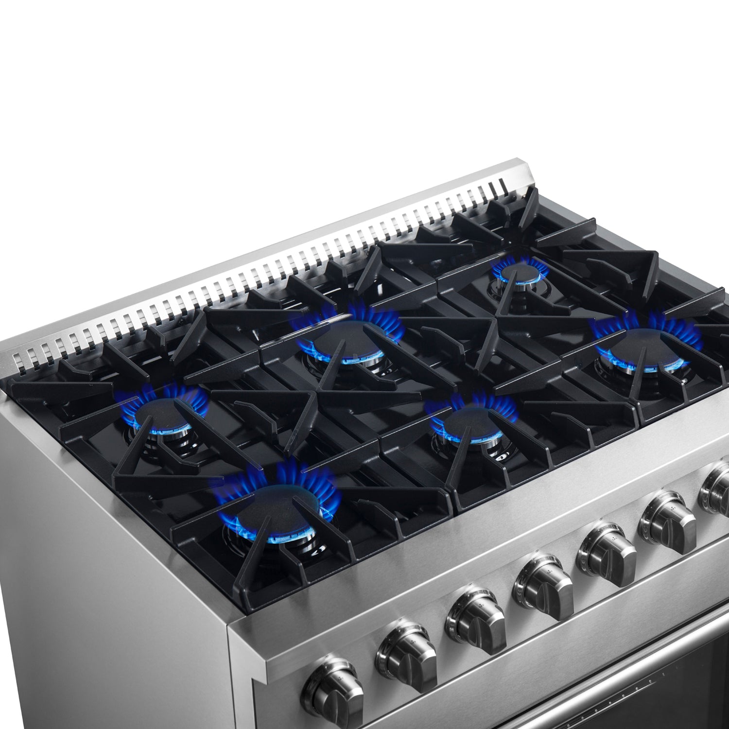 Dual_Fuel_Range_FFSGS6197-36_V1_Angle_Left_Cooktop_Overview_2024-09-23