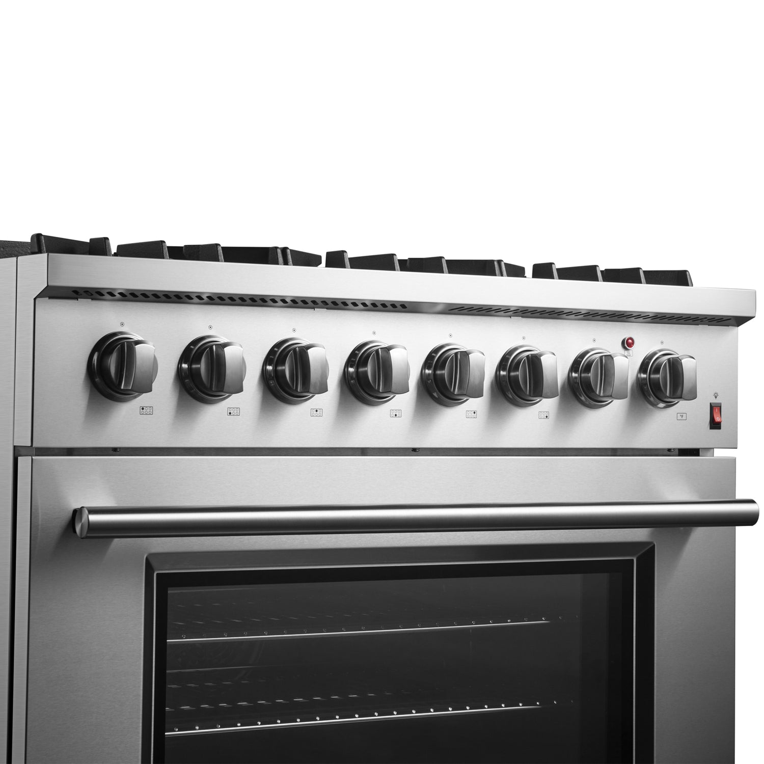 Dual_Fuel_Range_FFSGS6197-36_V1_Angle_Left_Front_Closeup_2024-09-23