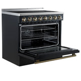 Electric-Range_FFSEL6011-36BLK_V1_9_Left-Angle-Door-Open_04-03-2025