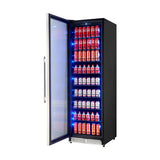 FBCBI6703-24S-Beverage Cooler-Angle-Door Open with Beverage