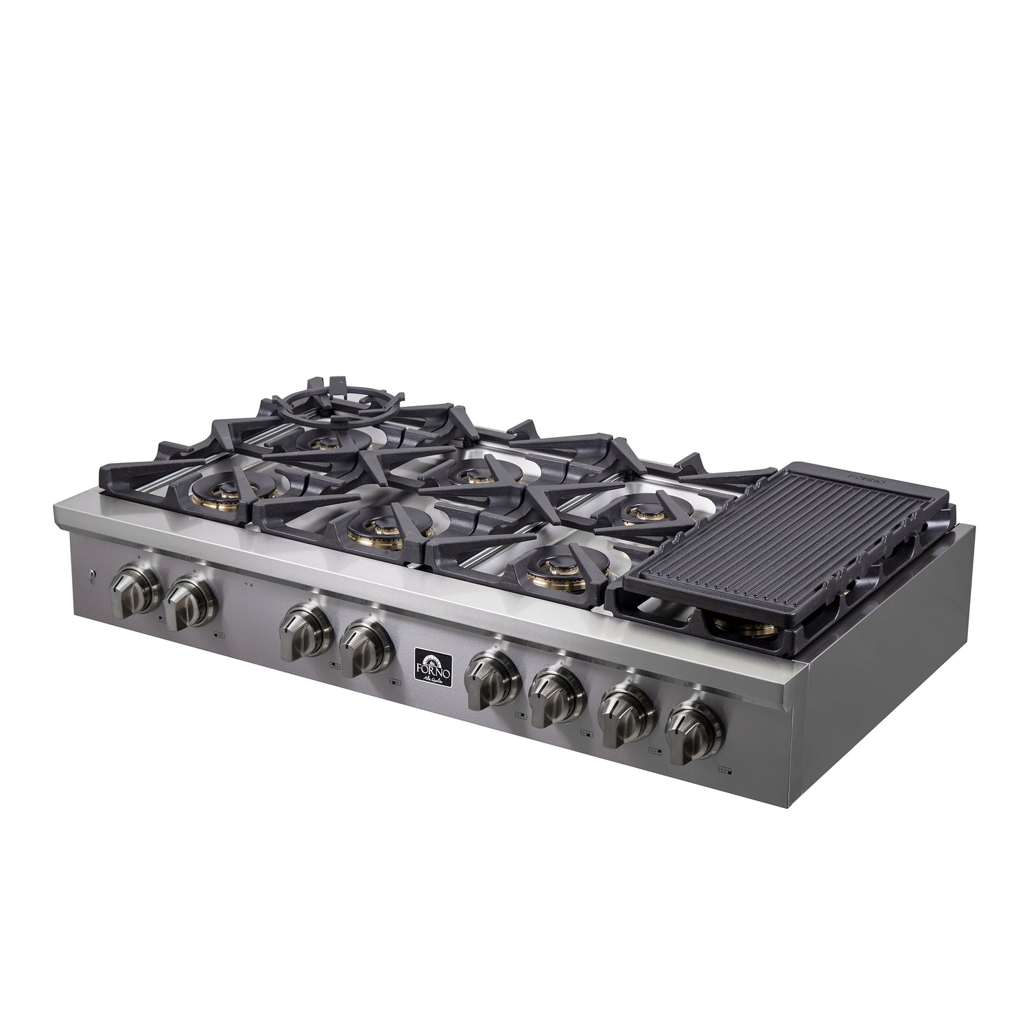 FCTGS5751-48 Forno Gas Rangetop cast Iron Grill and Griddle