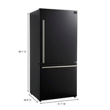 FFFFD1785-31BLK-forno-milano-black-fridge-dimensions