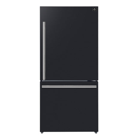 FFFFD1785-31BLK-forno-milano-black-fridge-front